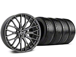 19x8.5 American Muscle Wheels Performance Pack Style Wheel - 245/45R19 Pirelli All-Season P Zero Nero Tire; Wheel & Tire Package (15-23 Mustang GT, EcoBoost, V6)