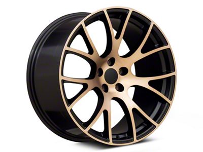 Performance Replicas PR161 Black Bronze Wheel; Rear Only; 22x11 (06-10 RWD Charger)