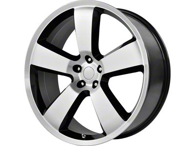 Performance Replicas PR119 Gloss Black Machined Wheel; 22x9 (11-23 RWD Charger, Excluding Widebody)