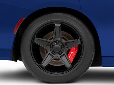 PR186 Matte Black Wheel; Rear Only; 20x10.5; 25mm Offset (11-23 RWD Charger, Excluding Widebody)