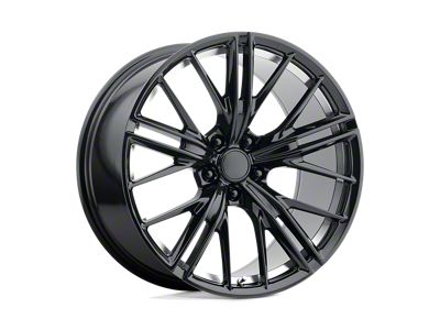 Performance Replicas PR194 Gloss Black Machined Wheel; 20x10; 35mm Offset (16-24 Camaro, Excluding SS w/ 6-Piston Front Calipers & ZL1)