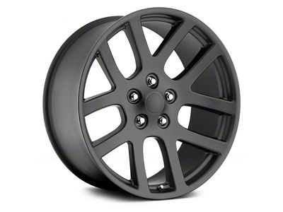 Performance Replicas PR107 Matte Black Wheel; 22x9 (08-23 RWD Challenger, Excluding Widebody)