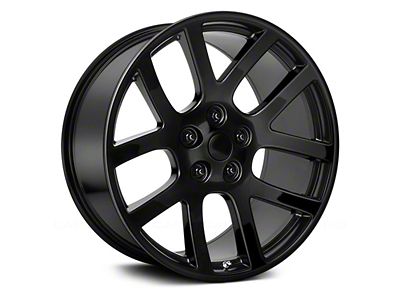 PR107 Semi Gloss Black Wheel; 22x9; 18mm Offset (08-23 RWD Challenger, Excluding Widebody)