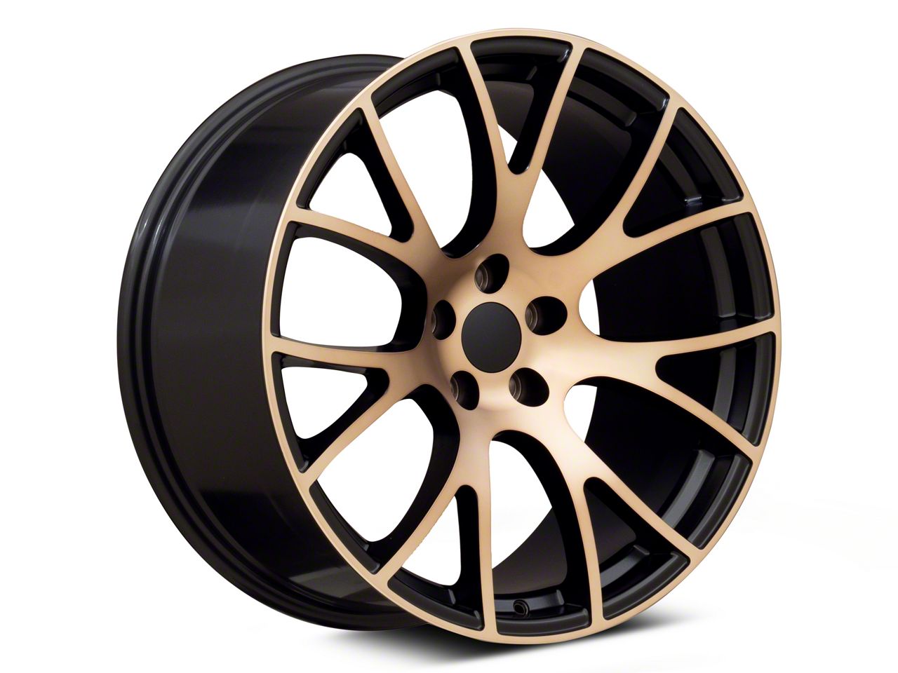 Challenger PR161 Black Bronze Wheel; Rear Only; 22x11; 18mm Offset