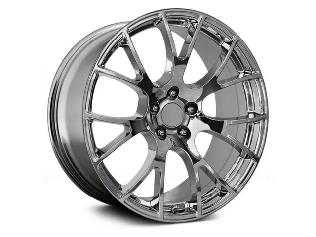 Performance Replicas PR161 Chrome Wheel; Rear Only; 22x11 (08-23 RWD Challenger, Excluding Widebody)