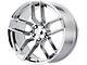 Performance Replicas PR179 Chrome Wheel; Rear Only; 20x10.5 (08-23 RWD Challenger, Excluding Widebody)