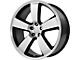 Performance Replicas PR119 Gloss Black Machined Wheel; 22x9 (06-10 RWD Charger)