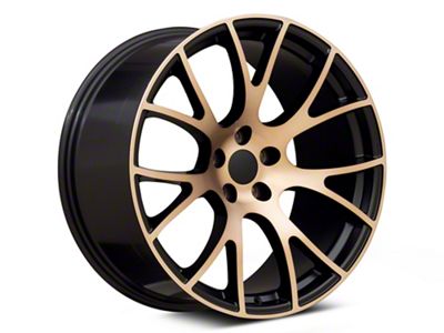 Performance Replicas PR161 Black Bronze Wheel; 22x9.5 (06-10 RWD Charger)