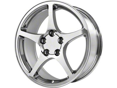 PR104 Chrome Wheel; 18x9.5; 54mm Offset (97-04 Corvette C5)
