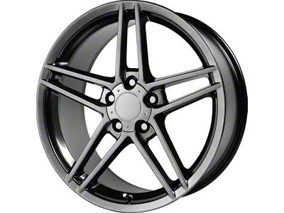 Performance Replicas PR117 Hyper Black Wheel; 18x8.5 (97-04 Corvette C5)