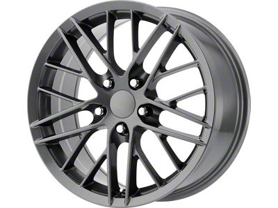 Performance Replicas PR121 Gunmetal Wheel; 18x8.5 (97-04 Corvette C5)