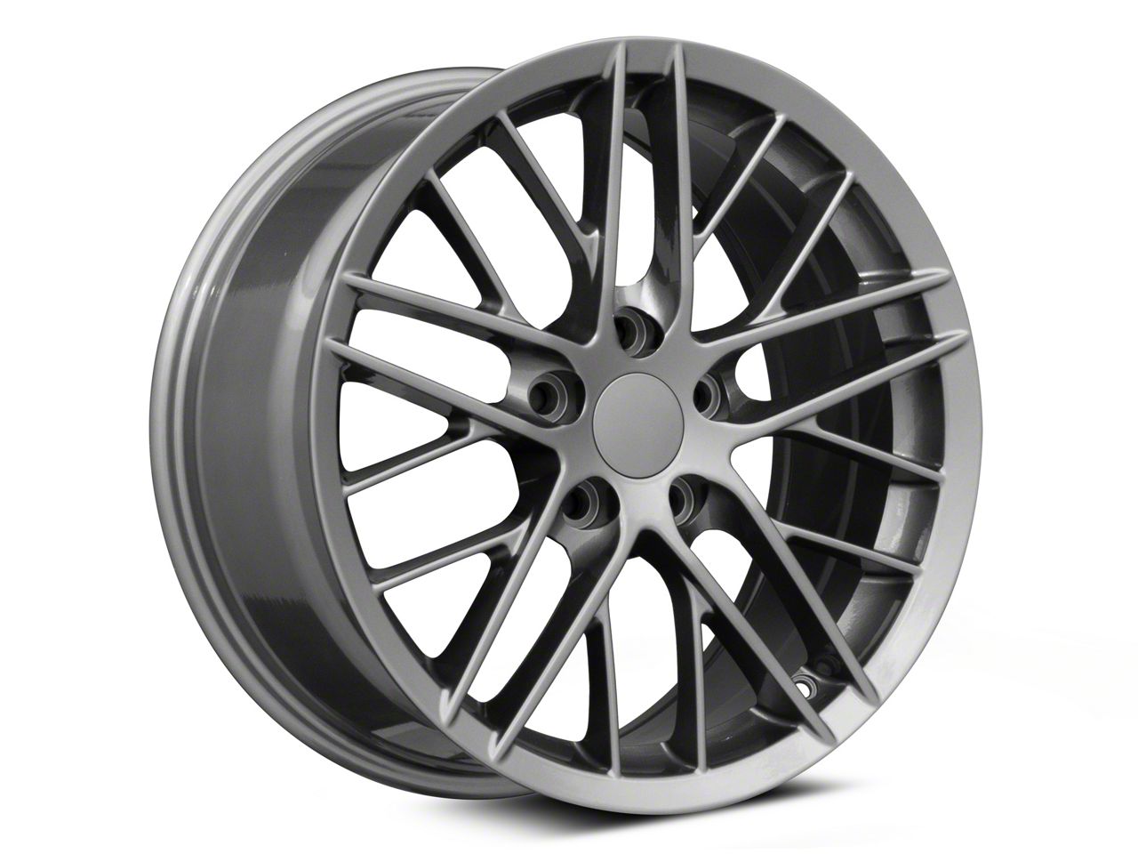 Corvette PR121 Hyper Silver Dark Wheel; 18x9.5; 40mm Offset (97-04
