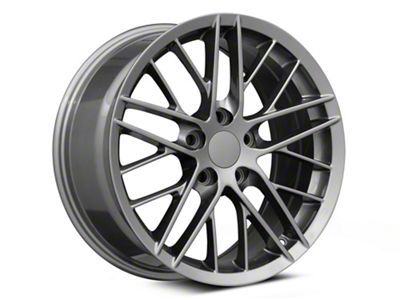 PR121 Hyper Silver Dark Wheel; 18x9.5; 56mm Offset (97-04 Corvette C5)