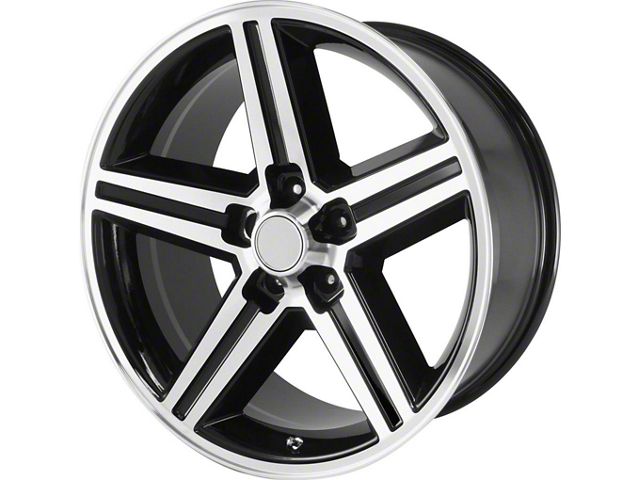 Performance Replicas PR148 Gloss Black Machined Wheel; 18x8 (97-04 Corvette C5)