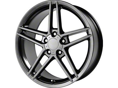 PR117 Hyper Black Wheel; 17x8.5; 49mm Offset (97-04 Corvette C5)