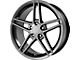 Performance Replicas PR117 Hyper Black Wheel; Rear Only; 19x10 (05-13 Corvette C6)