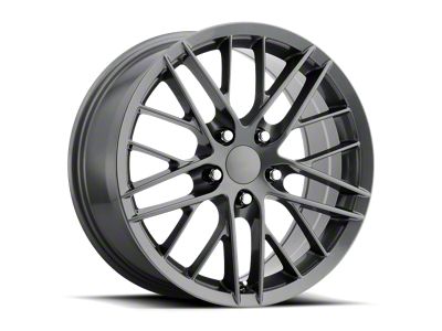 PR121 Gunmetal Wheel; Rear Only; 19x10; 79mm Offset (05-13 Corvette C6)