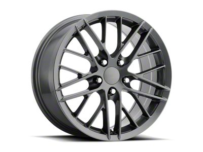 Performance Replicas PR121 Gunmetal Wheel; Rear Only; 19x10 (05-13 Corvette C6)