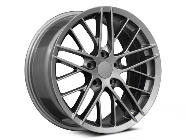 Performance Replicas PR121 Hyper Silver Dark Wheel; Rear Only; 19x10 (05-13 Corvette C6)