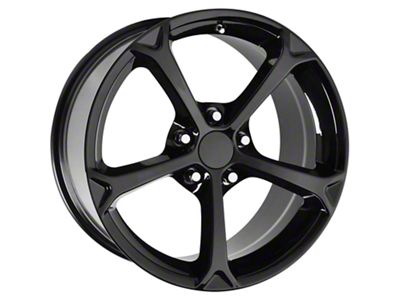 PR130 Gloss Black Wheel; Rear Only; 19x10; 79mm Offset (05-13 Corvette C6)
