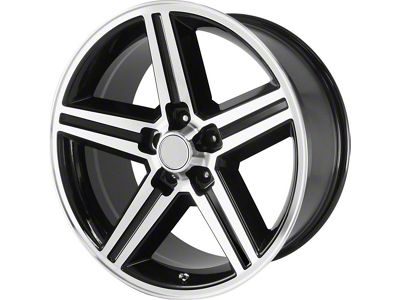 Performance Replicas PR148 Gloss Black Machined Wheel; 18x8 (05-13 Corvette C6, Excluding Z06 & ZR1)