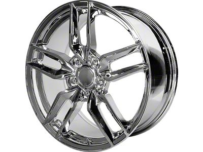 PR160 Chrome Wheel; Rear Only; 20x10; 79mm Offset (05-13 Corvette C6)