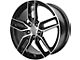 Performance Replicas PR160 Gloss Black with Machined Spokes Wheel; 17x8.5 (97-04 Corvette C5)