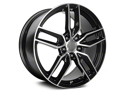 Performance Replicas PR160 Gloss Black with Machined Spokes Wheel; 19x10 (14-19 Corvette C7)