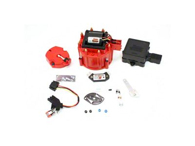 PerTronix Flame-Thrower Distributor HEI III Race Tune Up Kit with Digital Rev Limiter; Red (93-97 Camaro Z/28)