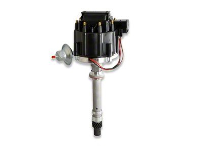 PerTronix Stock Look Flame-Thrower Electronic Distributor with Vacuum Advance; Male Terminals; Black (93-97 Camaro Z/28)