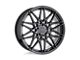 Petrol P3C Semi Gloss Black Wheel; 18x8 (07-10 AWD Charger)