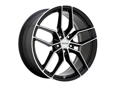 Petrol P5C Gloss Black Machined Wheel; 19x8 (06-10 RWD Charger)