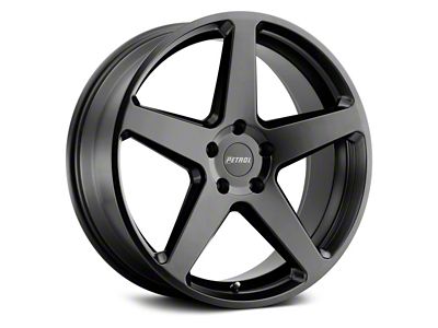 Petrol P2C Semi Gloss Black Wheel; 18x8 (11-23 AWD Charger)