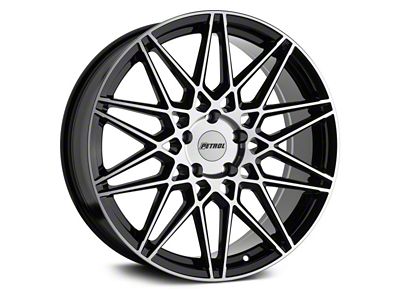 Petrol P3C Gloss Black Machined Wheel; 18x8 (11-23 AWD Charger)