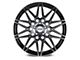 Petrol P3C Gloss Black Machined Wheel; 18x8 (11-23 AWD Charger)