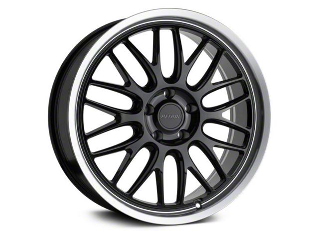 Petrol P4C Gloss Black Machined Wheel; 18x8 (11-23 AWD Charger)