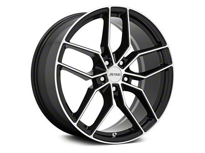 Petrol P5C Gloss Black Machined Wheel; 18x8 (11-23 AWD Charger)