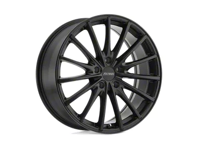 Petrol P3A Matte Black Wheel; 19x8; 40mm Offset (99-04 Mustang GT, V6)