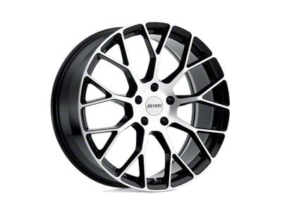 Petrol P2B Gloss Black with Machined Face Wheel; 20x8.5; 35mm Offset (16-24 Camaro, Excluding SS w/ 6-Piston Front Calipers & ZL1)