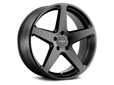 Petrol P2C Semi Gloss Black Wheel; 18x8 (17-23 AWD Challenger)