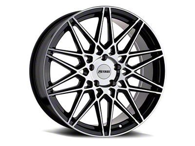 Petrol P3C Gloss Black Machined Wheel; 19x8 (08-23 RWD Challenger, Excluding Widebody)
