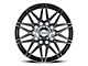 Petrol P3C Gloss Black Machined Wheel; 19x8 (08-23 RWD Challenger, Excluding Widebody)
