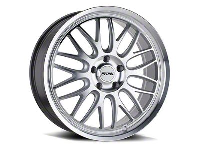 Petrol P4C Silver Machined Wheel; 19x8; 40mm Offset (08-23 RWD Challenger, Excluding Widebody)