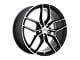 Petrol P5C Gloss Black Machined Wheel; 20x8.5 (08-23 RWD Challenger, Excluding Widebody)