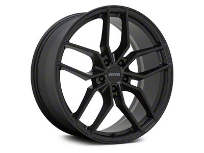 Petrol P5C Matte Black Wheel; 18x8; 40mm Offset (17-23 AWD Challenger)