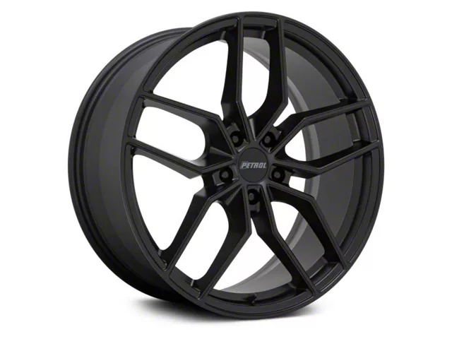 Petrol P5C Matte Black Wheel; 18x8 (17-23 AWD Challenger)