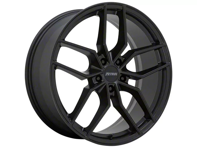 Petrol P5C Matte Black Wheel; 19x8 (08-23 RWD Challenger, Excluding Widebody)