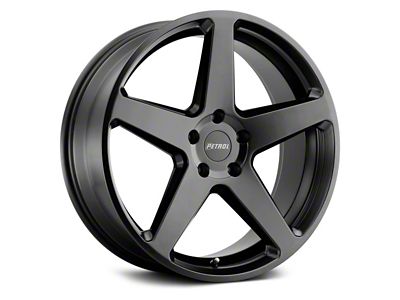 Petrol P2C Semi Gloss Black Wheel; 18x8; 40mm Offset (07-10 AWD Charger)