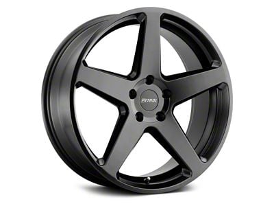 Petrol P2C Semi Gloss Black Wheel; 18x8 (07-10 AWD Charger)