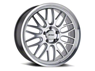 Petrol P4C Silver Machined Wheel; 19x8 (11-23 RWD Charger, Excluding Widebody)